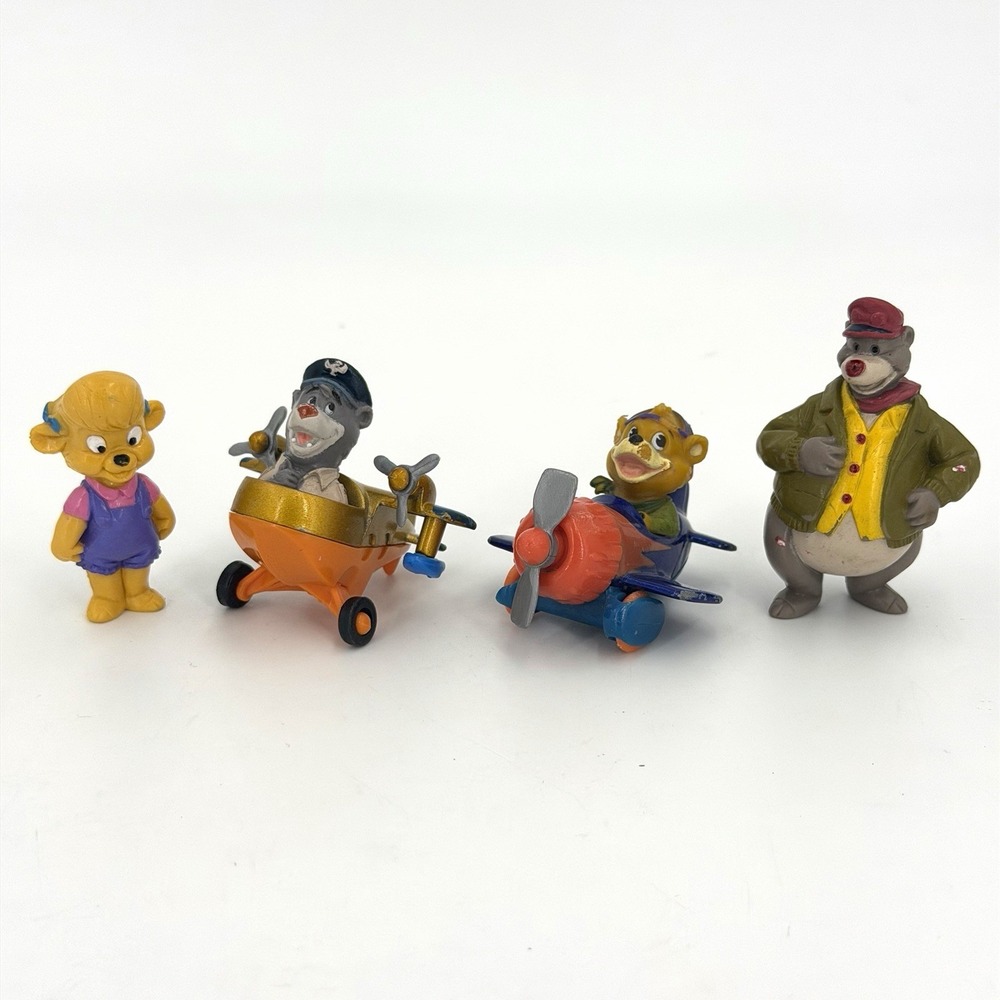 Disney TaleSpin 1989 Set of 4 Airplane And McDonalds Happy Meal Toys Molly Kit